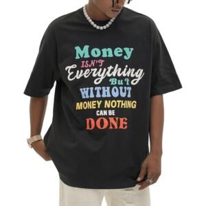 Puff Print T-shirt Summer New 230g Heavy Fashion Brand Loose Short Sleeve T-shirt