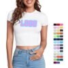 Hot Sale Slim Fit Summer Casual Round Neck Cropped Top Custom logo Fitted Girl Women Baby Tee T-shirts