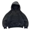 Manufacture Custom Logo Sun Faded Zip up Hoodie Vintage 100% Cotton Blank Sweatshirt No String Men's Acid Washed Hoodies Zipper