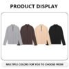 Running Long Sleeve 1/4 Zip Sport T Shirt Bodybuilding T-Shirt for Gym Fitness Exercise Tight Zipper Collar TShirts Mens