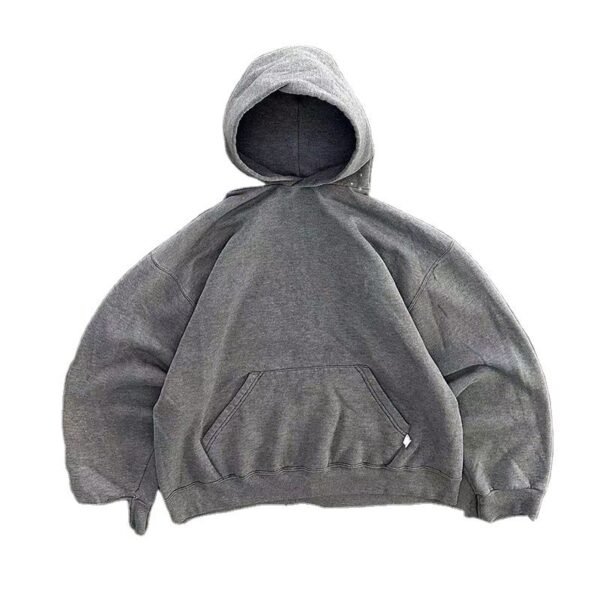 Manufacture Custom Logo Sun Faded Zip up Hoodie Vintage 100% Cotton Blank Sweatshirt No String Men's Acid Washed Hoodies Zipper